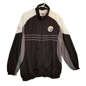 NFL G-III Apparel Lightweight Men's Jacket Pittsburgh Steelers Full‎ Zip Size L